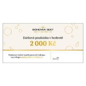 Dárková poukázka v hodnotě 2000 Kč elektronická