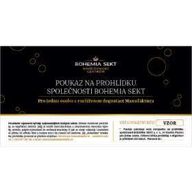 Prohlídka společnosti BOHEMIA SEKT s degustací Manufaktura - tištěná poukázka