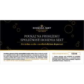 Prohlídka společnosti BOHEMIA SEKT s nealkoholickou degustací - tištěná poukázka