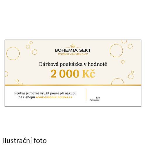 Dárková poukázka v hodnotě 2000 Kč elektronická