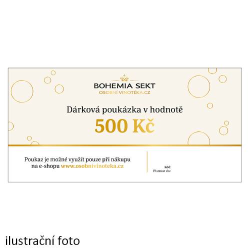 Dárková poukázka v hodnotě 500 Kč elektronická