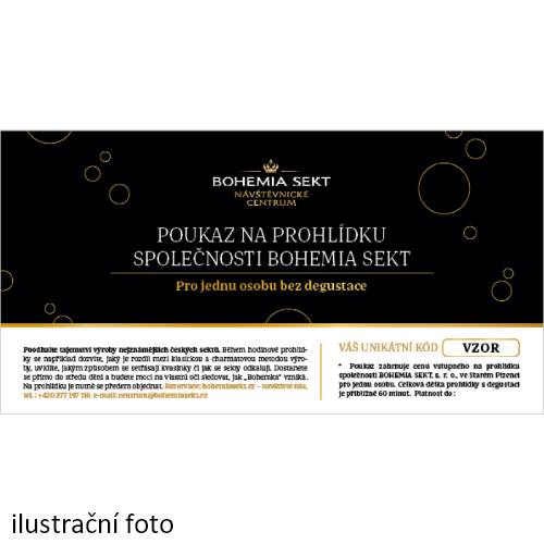 Prohlídka společnosti BOHEMIA SEKT bez degustace - tištěná poukázka