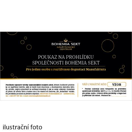 Prohlídka společnosti BOHEMIA SEKT s degustací Manufaktura - tištěná poukázka