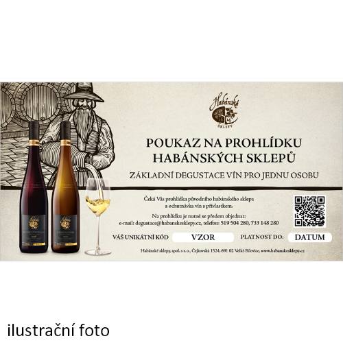Prohlídka Habánských sklepů se základní degustací - tištěná poukázka