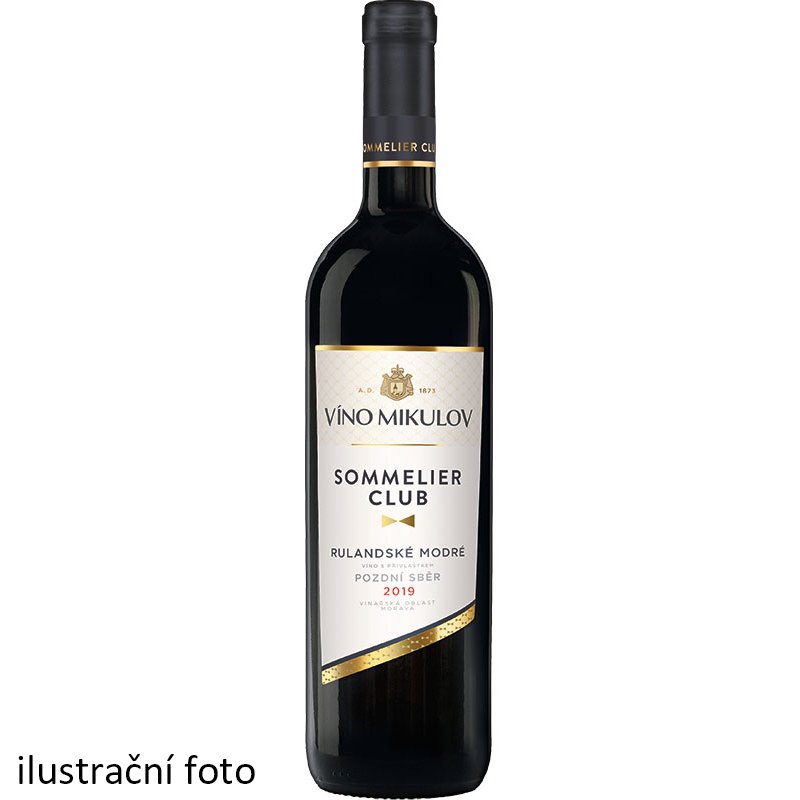 Víno Mikulov Sommelier Club Rulandské modré 2019 pozdní sběr