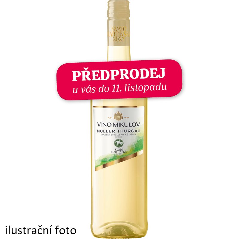 Víno Mikulov Svatomartinské Müller Thurgau 2023