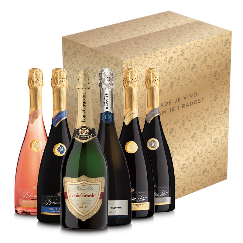 Balíček nejlepších sektů BOHEMIA SEKTu v dárkovém kartonu