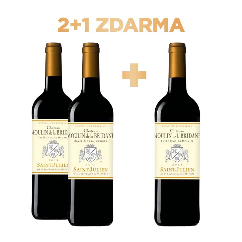 Saint Julien Château Moulin de la Bridane 2017 2+1 ZDARMA