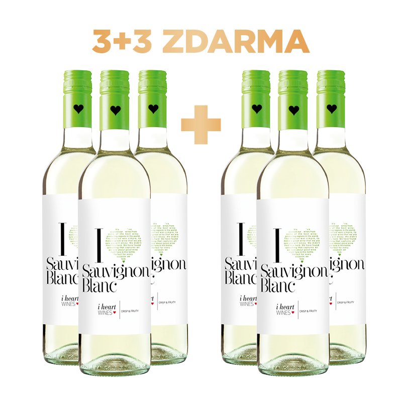 i heart Sauvignon Blanc 3+3 ZDARMA