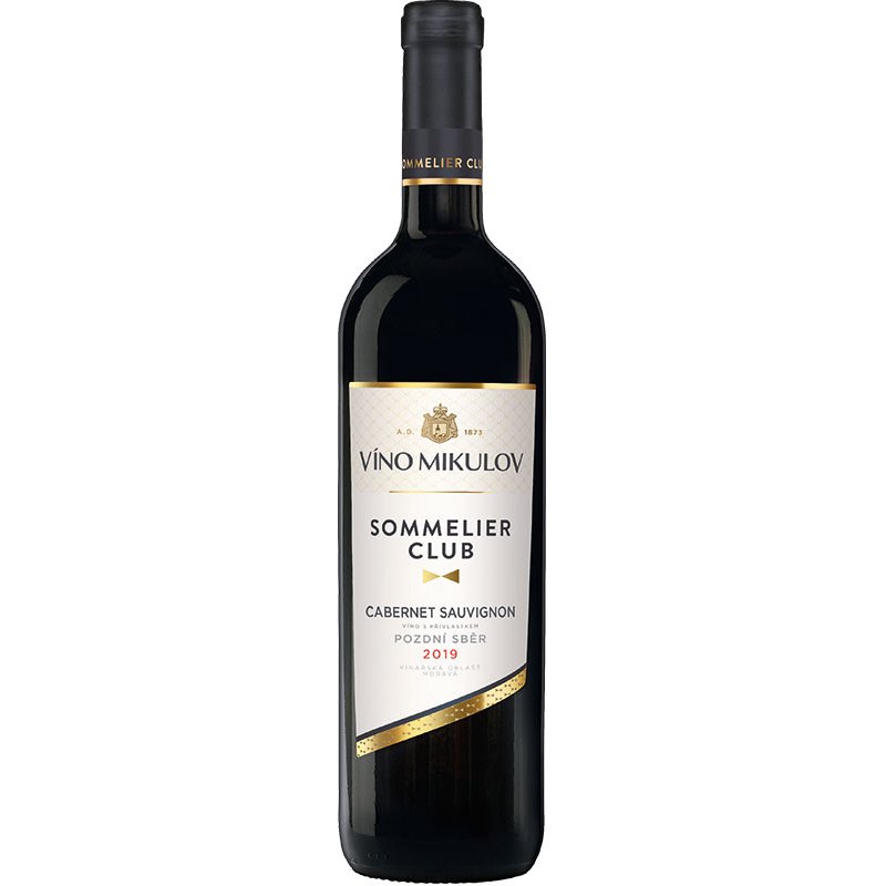 Víno Mikulov Sommelier Club Cabernet Sauvignon 2019 pozdní sběr