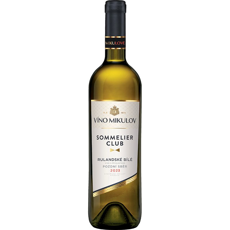 Víno Mikulov Sommelier Club Rulanské bílé 2023 pozdní sběr