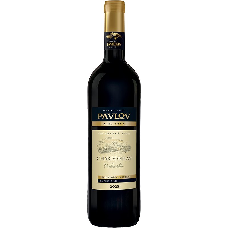 Product detail of Vinařství Pavlov Chardonnay 2023 pozdní sběr