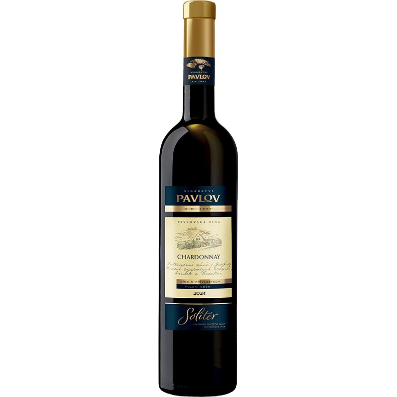 Vinařství Pavlov Chardonnay 2024 pozdní sběr Solitér